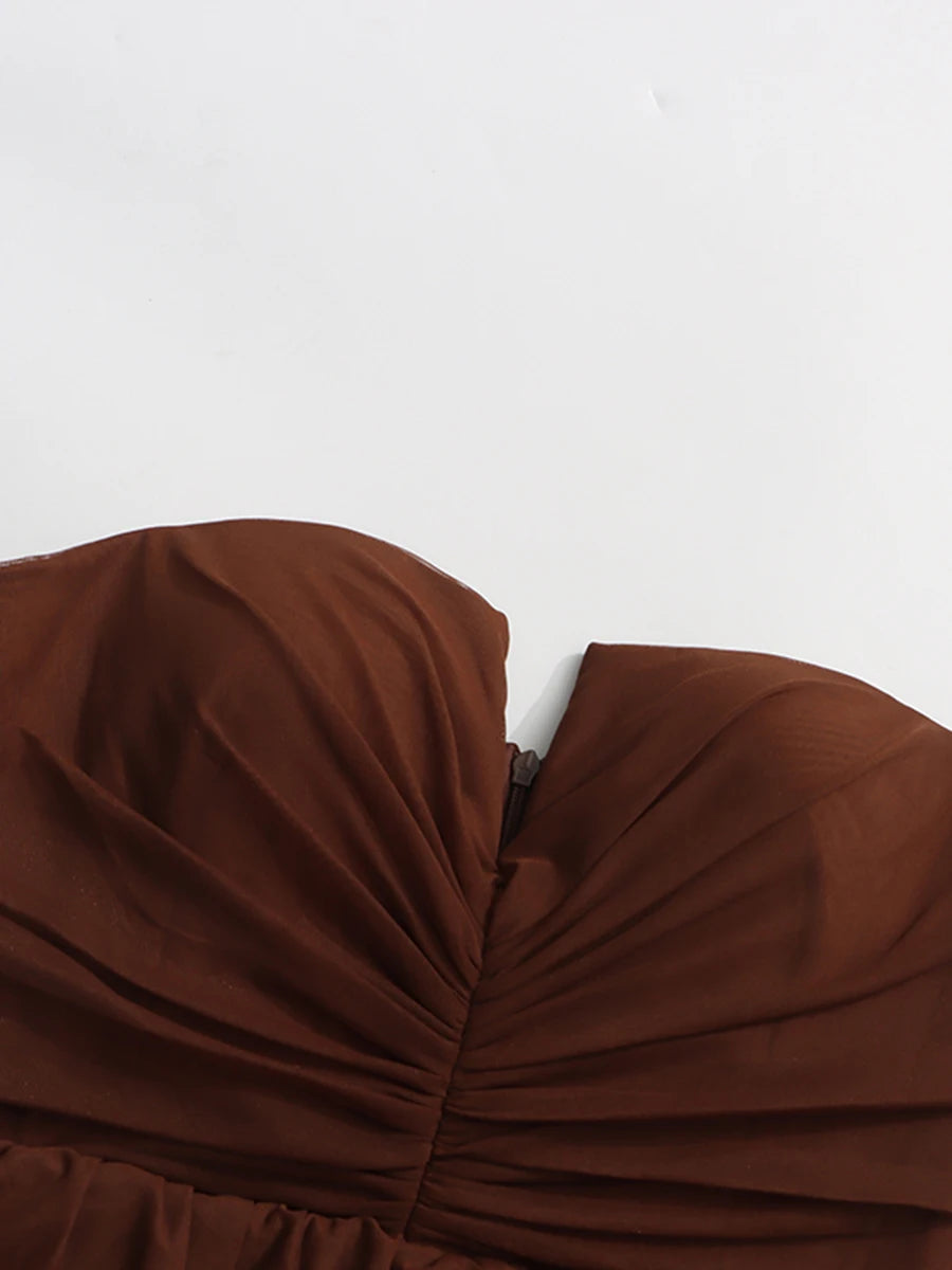 Brown Party Dress