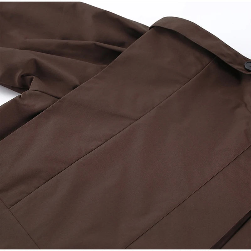 Stand Collar Belted Jacket