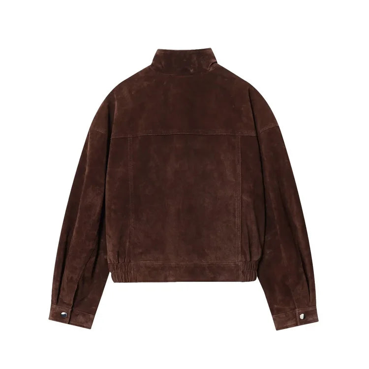Faux Suede Brown Jacket