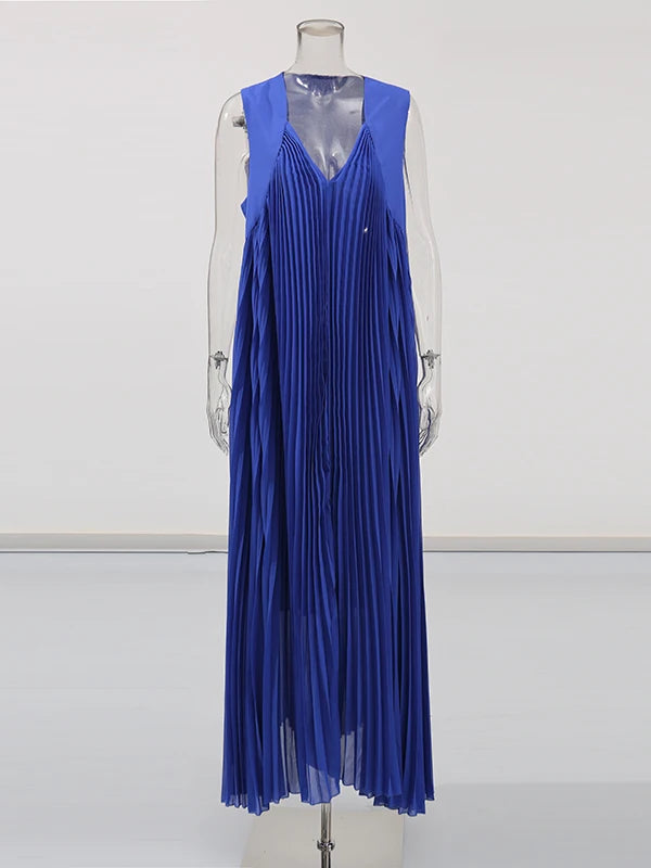 Pleated Maxi Dress