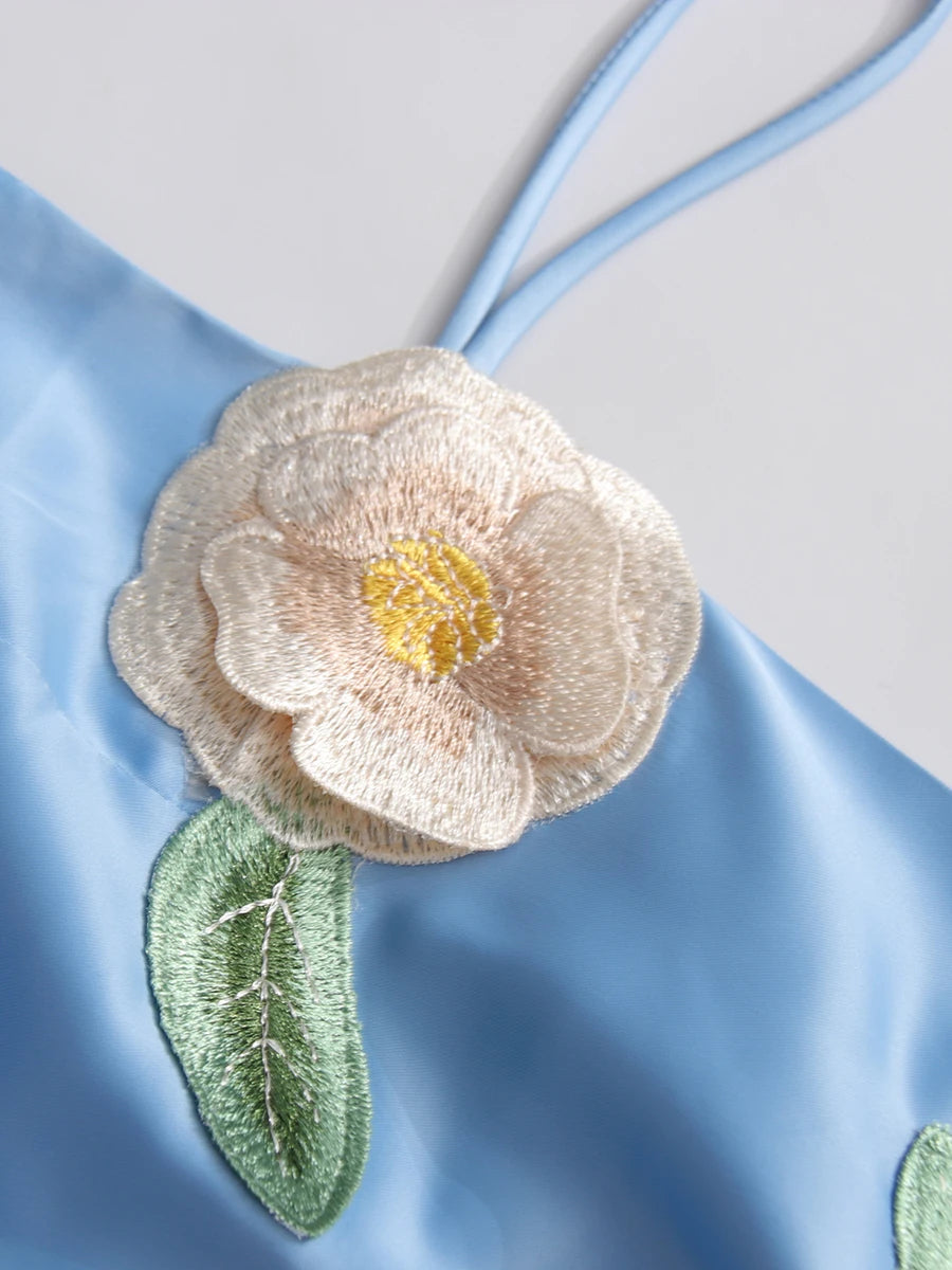 Flower Embroidered Dress