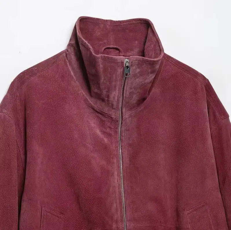 Dusty Pink Suede Jacket