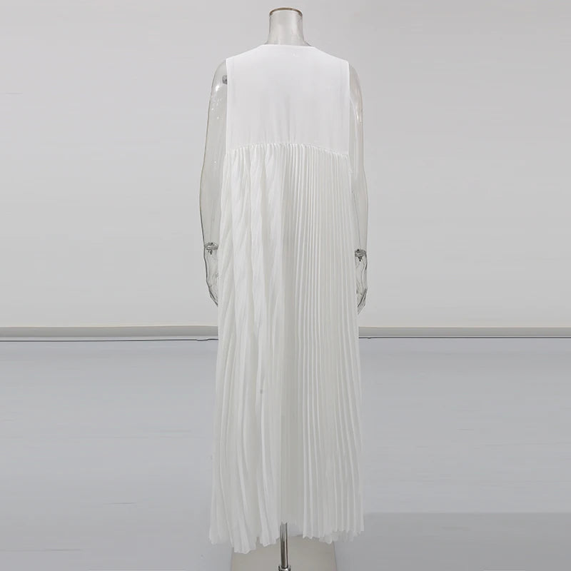 Pleated Maxi Dress