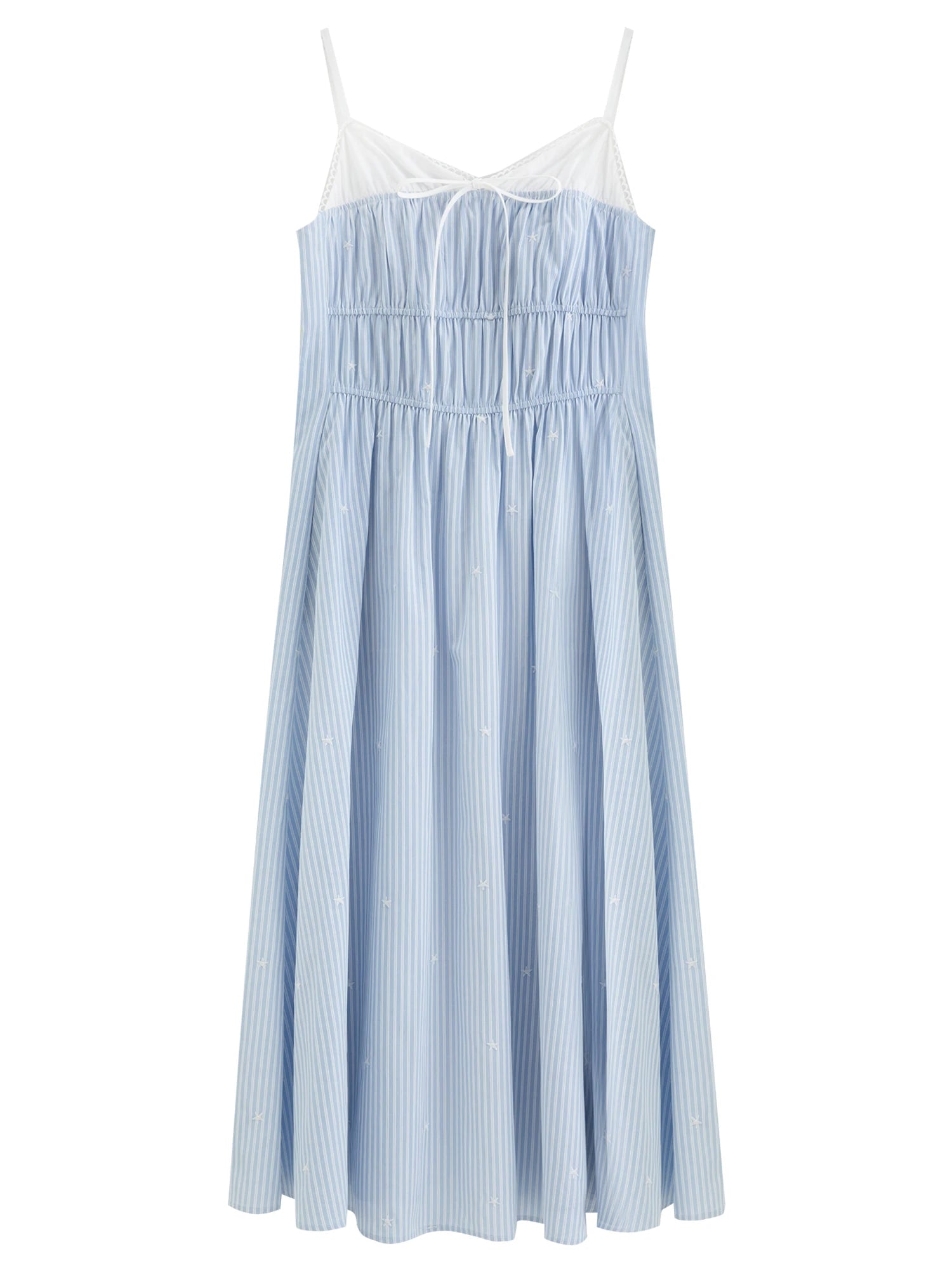 Cotton Blend Midi Dress