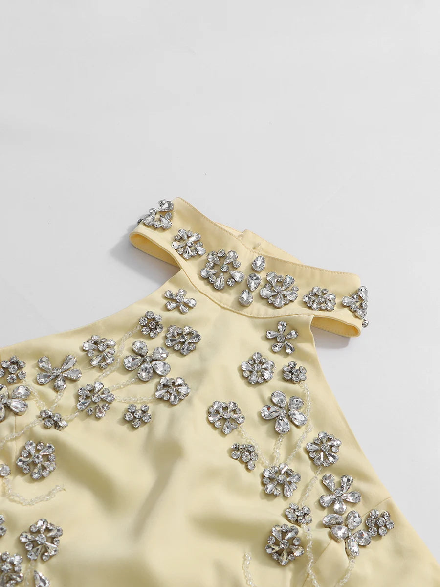 Butter Yellow Cocktail Gown