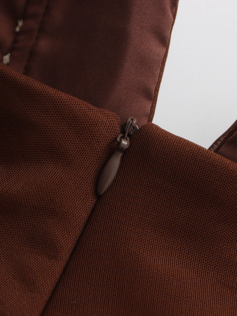 Brown Party Dress