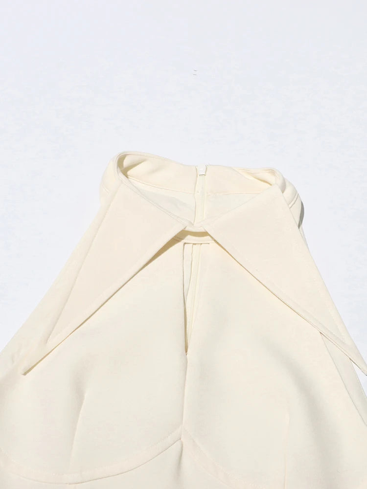 Beige Midi Dress
