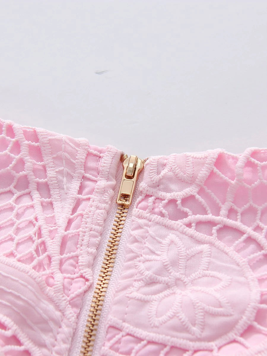 Embroidered Two Piece Set