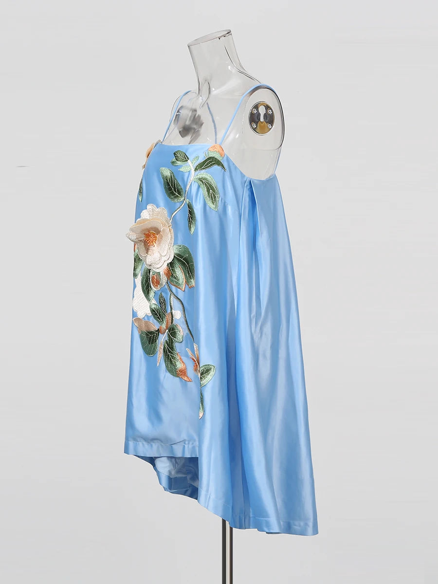 Flower Embroidered Dress
