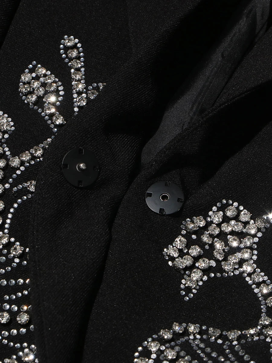 Rhinestone Bead Blazer