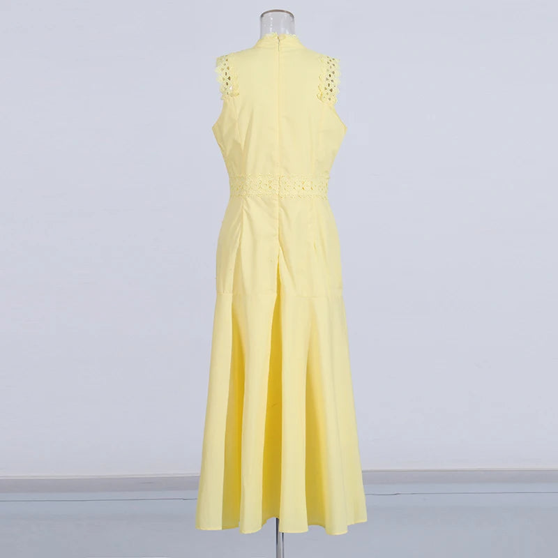 O Neck Midi Dress