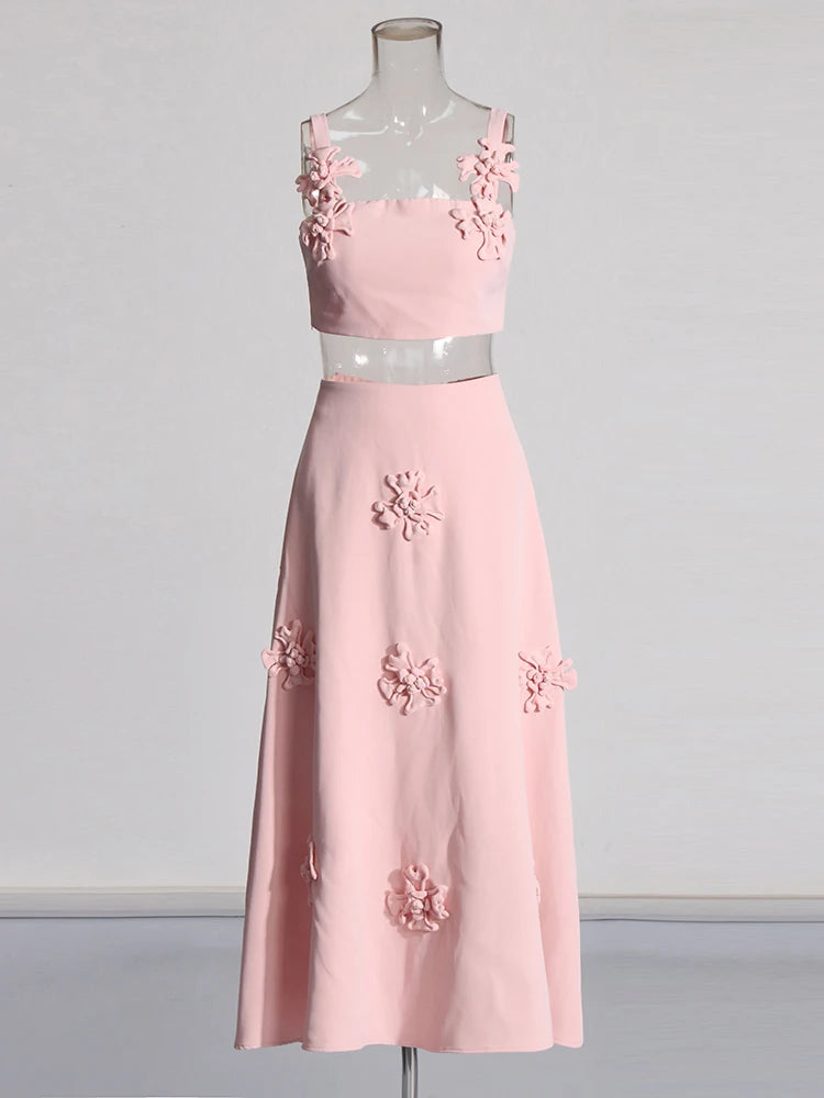 Appliques Two Piece Outfit