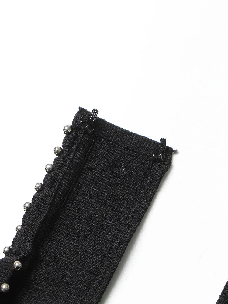 Embroidered Beads Mini Dress