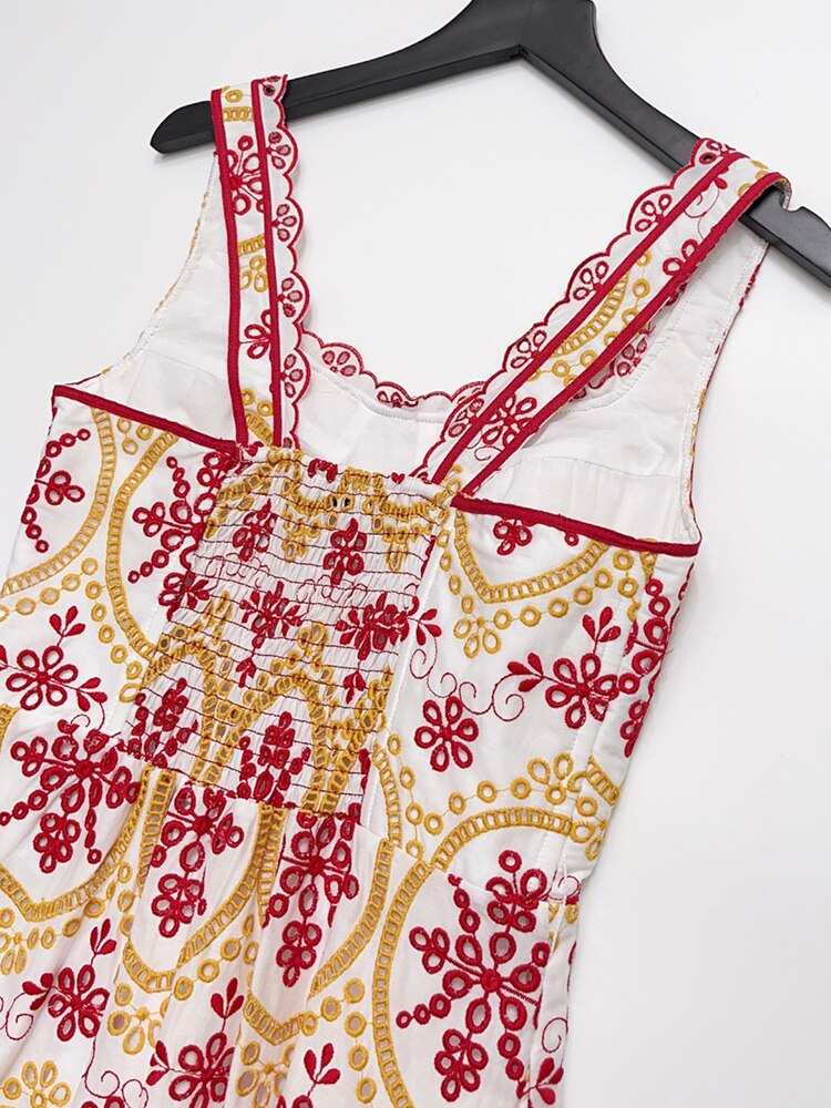 Broderie Midi Dress