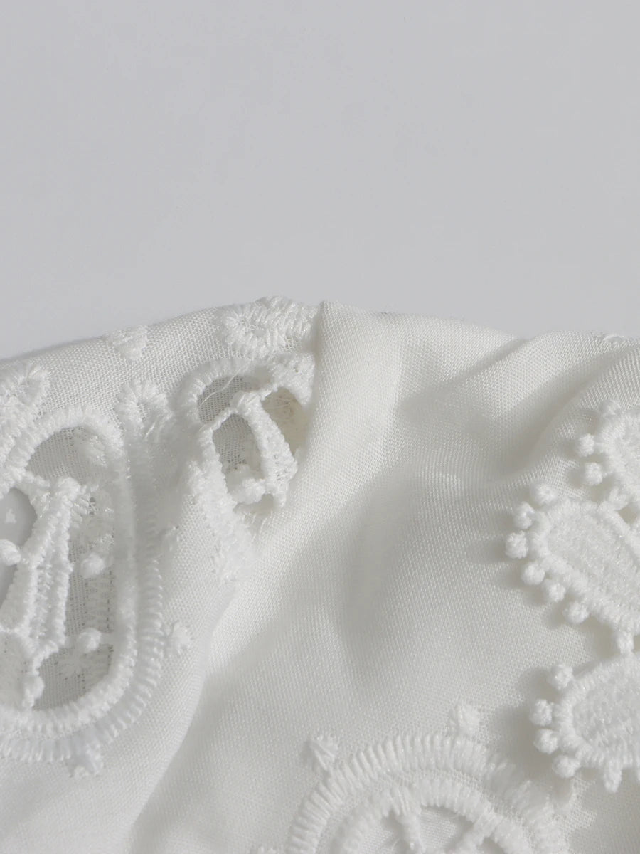Embroidered Lace Mini Dress