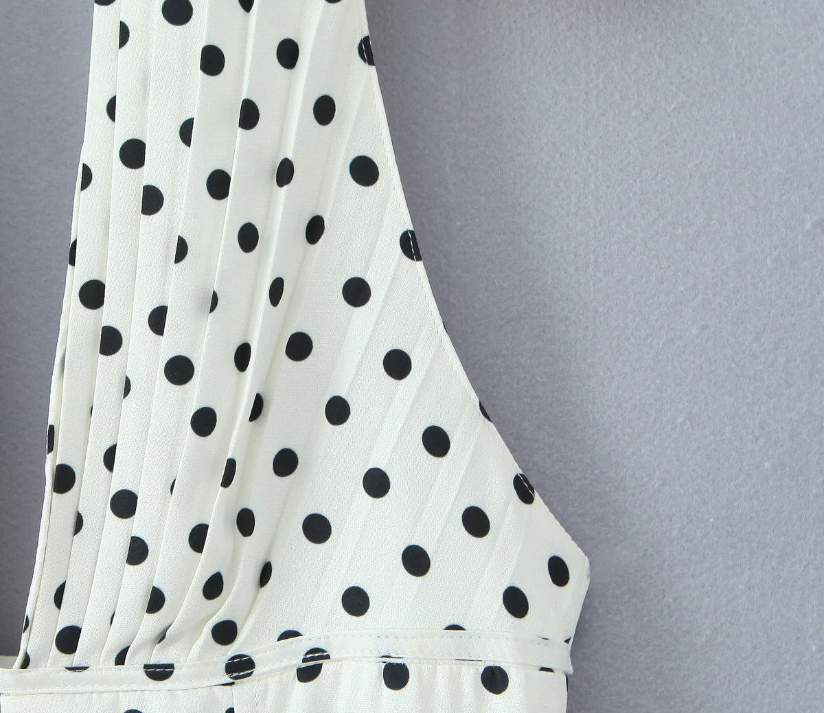 Deep V Halter Mini Dress