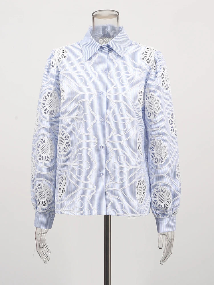 Embroidered Lace Shirt