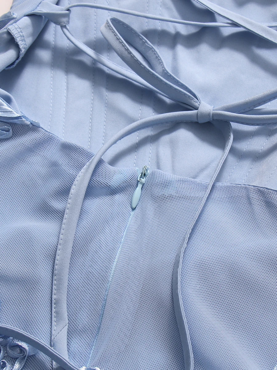 Blue Cocktail Gown