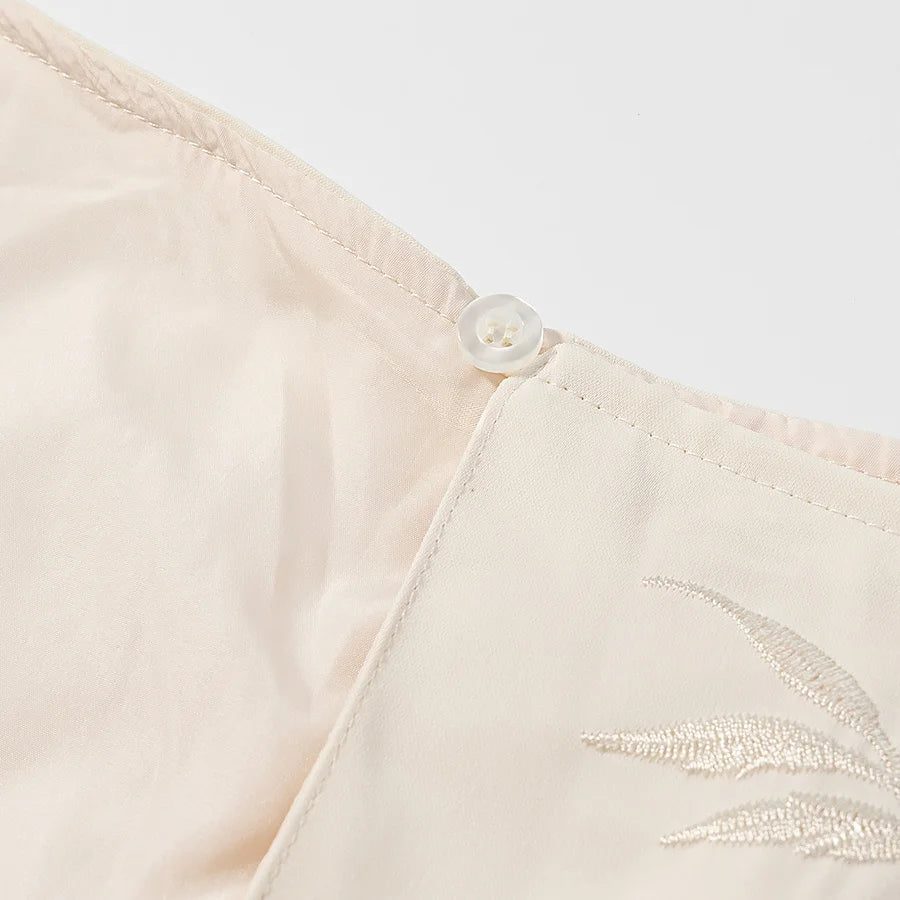 Embroidered and Tassel Skirt