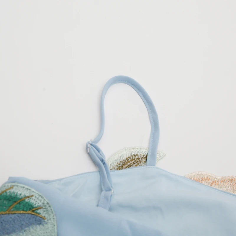 Embroidered Patchwork Dress