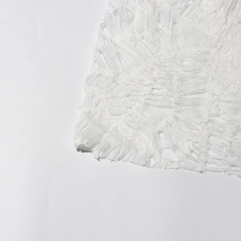 Woven Textured Midi Dress