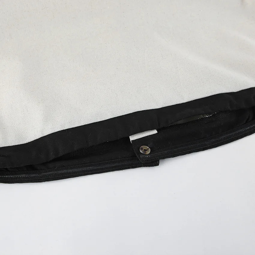Black Trim Strapless Dress