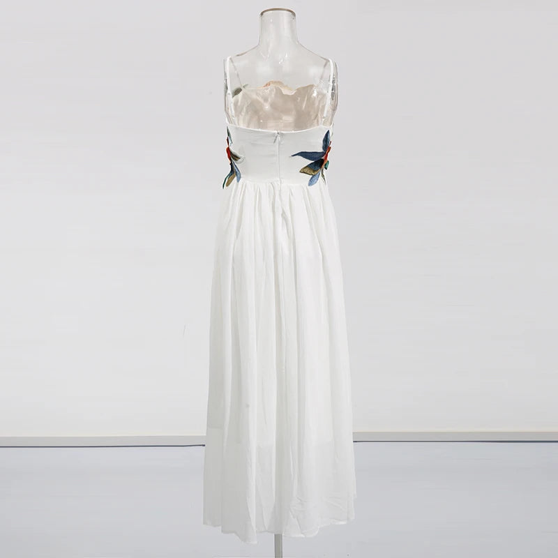 Embroidered Patchwork Dress