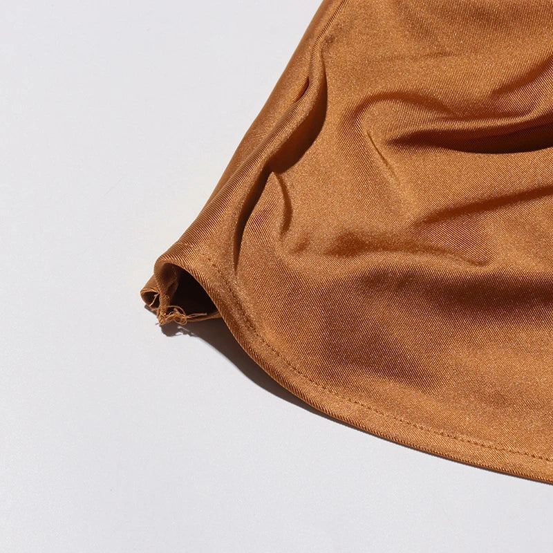 Draped Scarf Mini Dress
