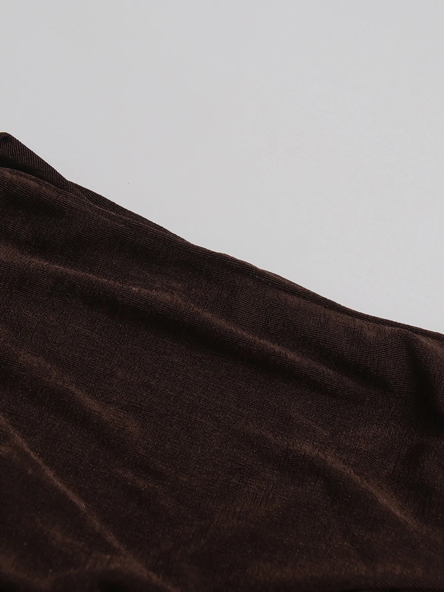 Brown Skirt Set