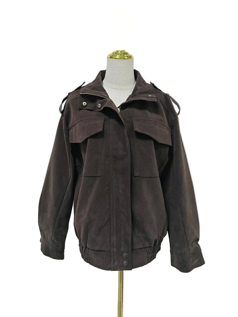 Faux Suede Jacket