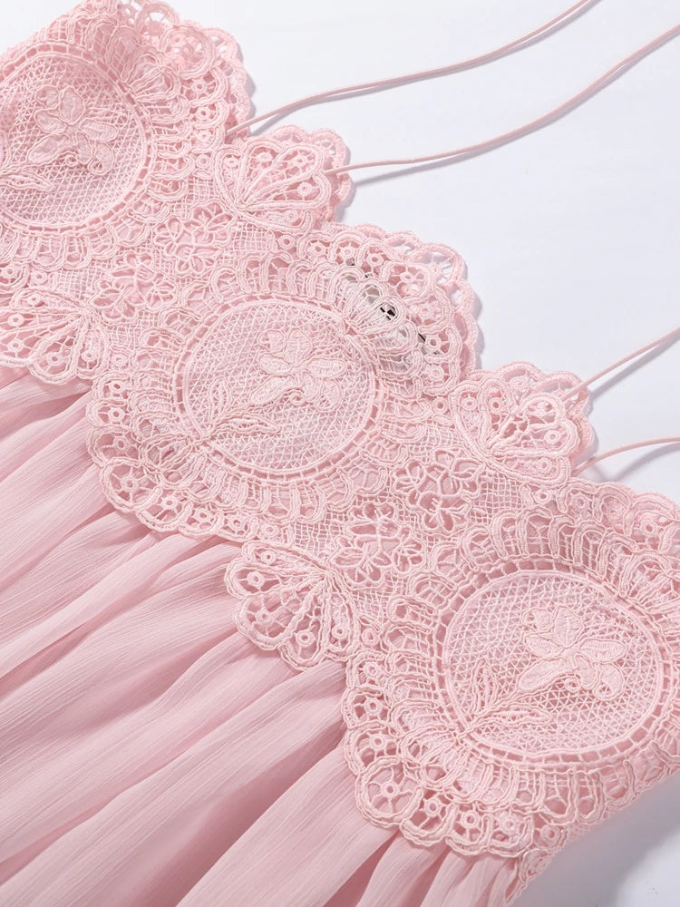 Sheer Lace Detail Set
