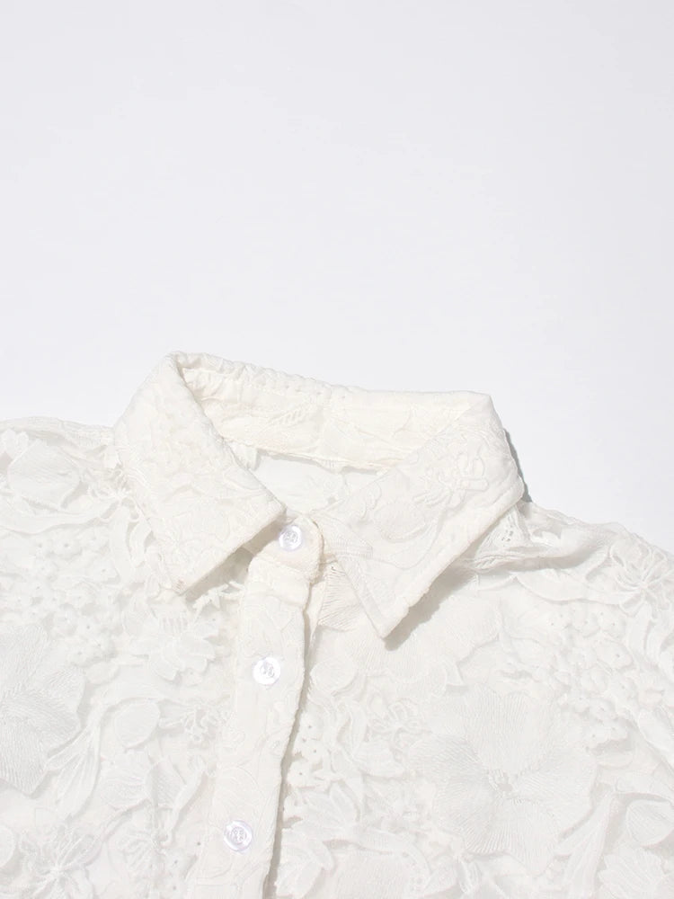Lace Top and Trouser Set