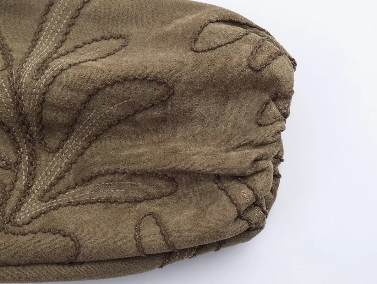 Embroidery Bomber Jacket