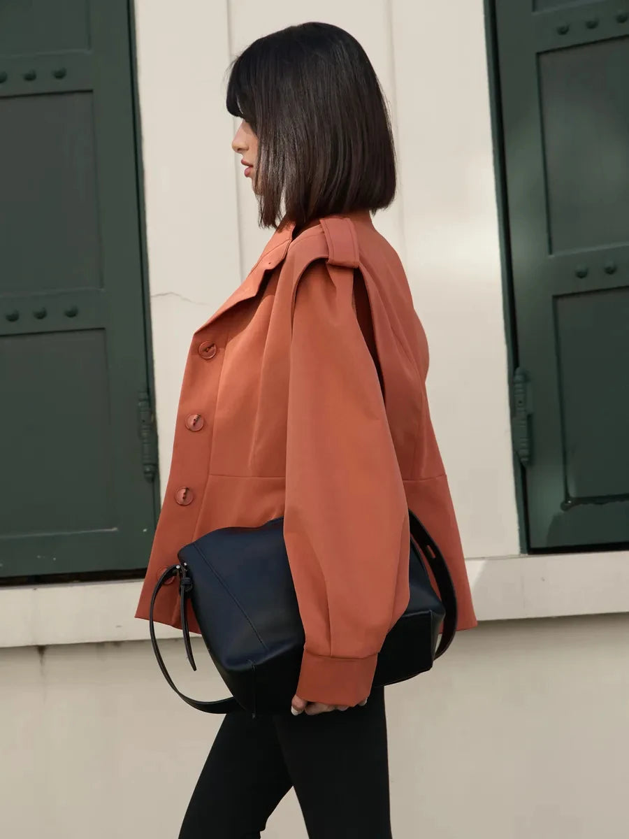 Stand Collar Trench Jacket