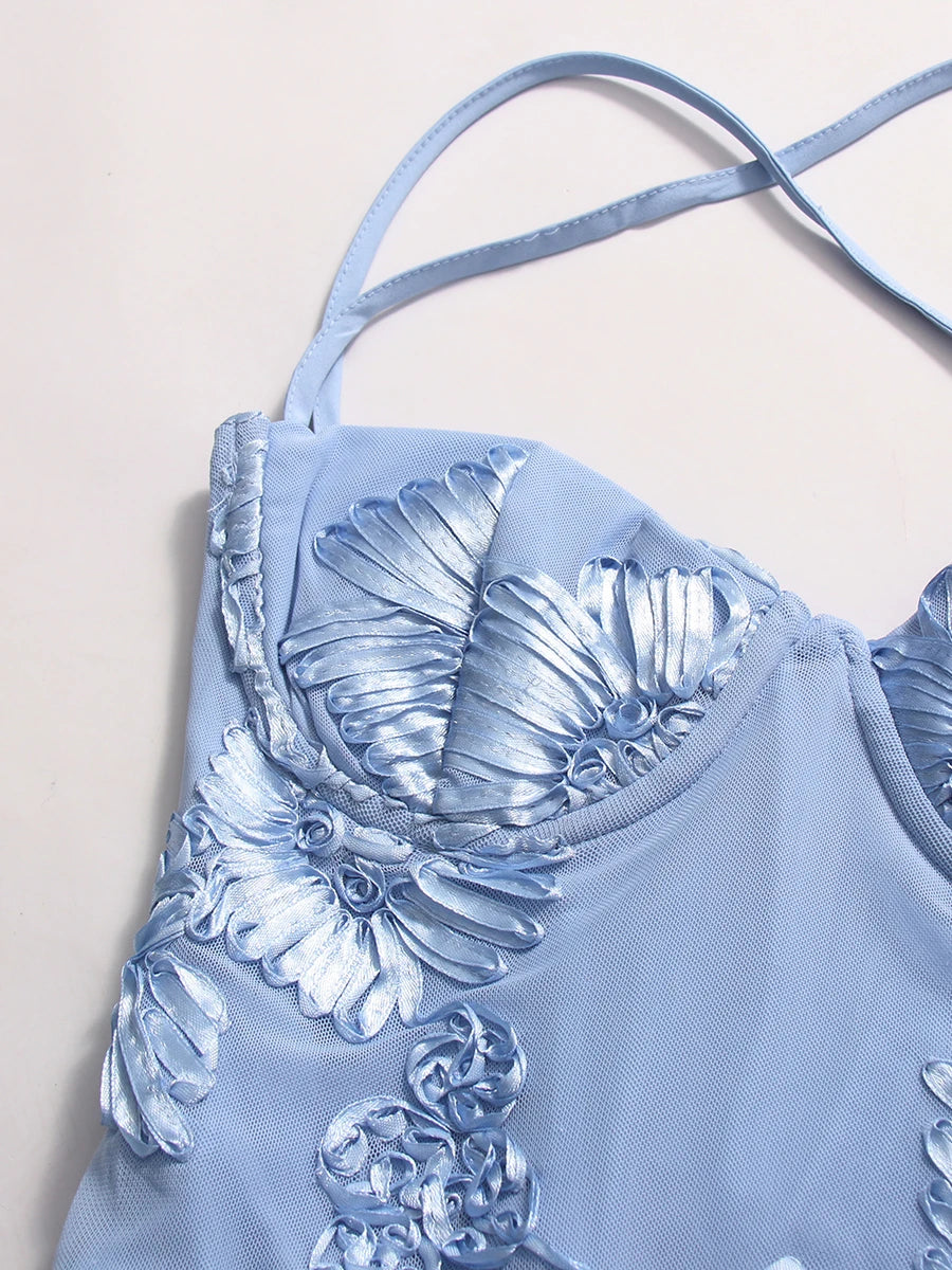 Blue Cocktail Gown