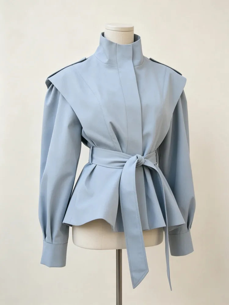 Stand Collar Trench Jacket
