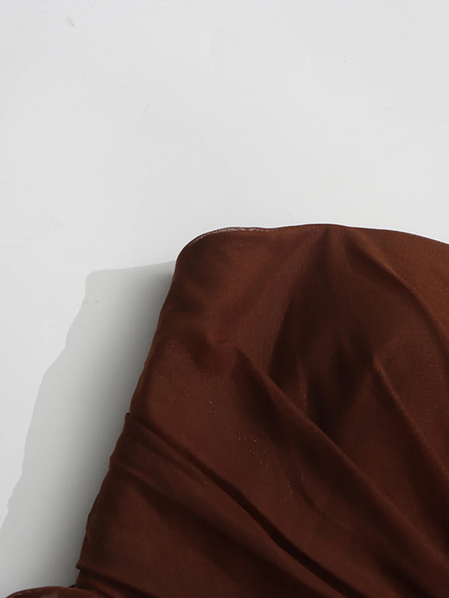 Brown Party Dress