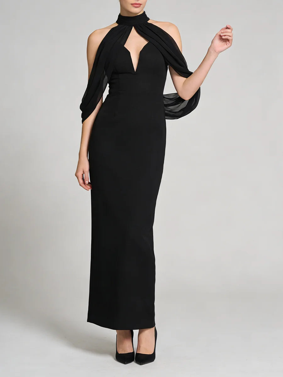 Cape Sleeve Dress