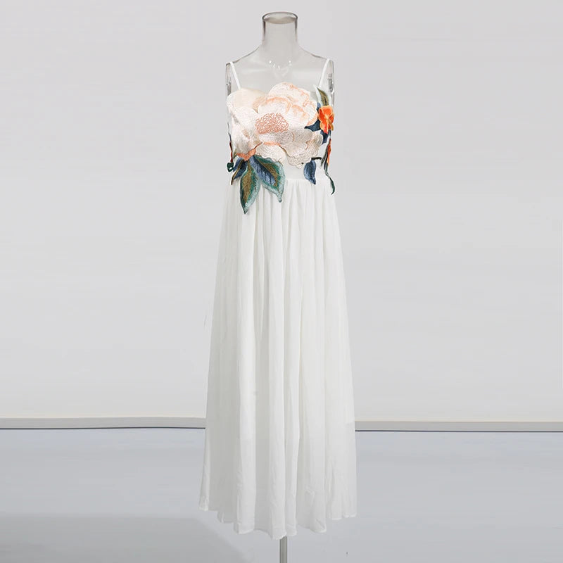 Embroidered Patchwork Dress
