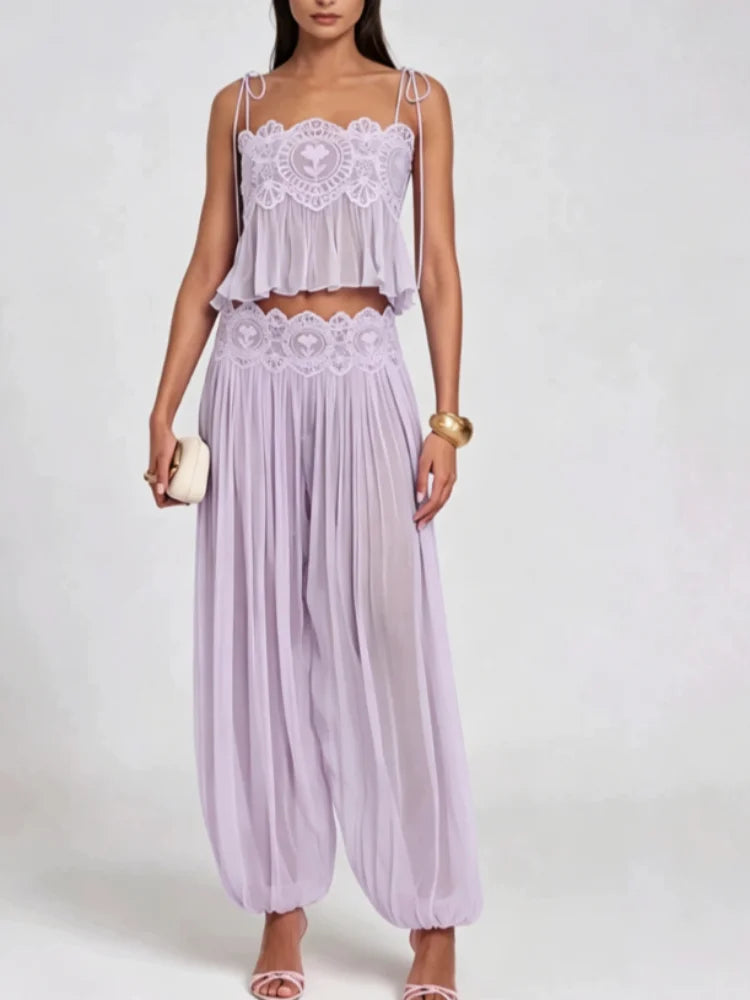 Light Purple Boho Style Set