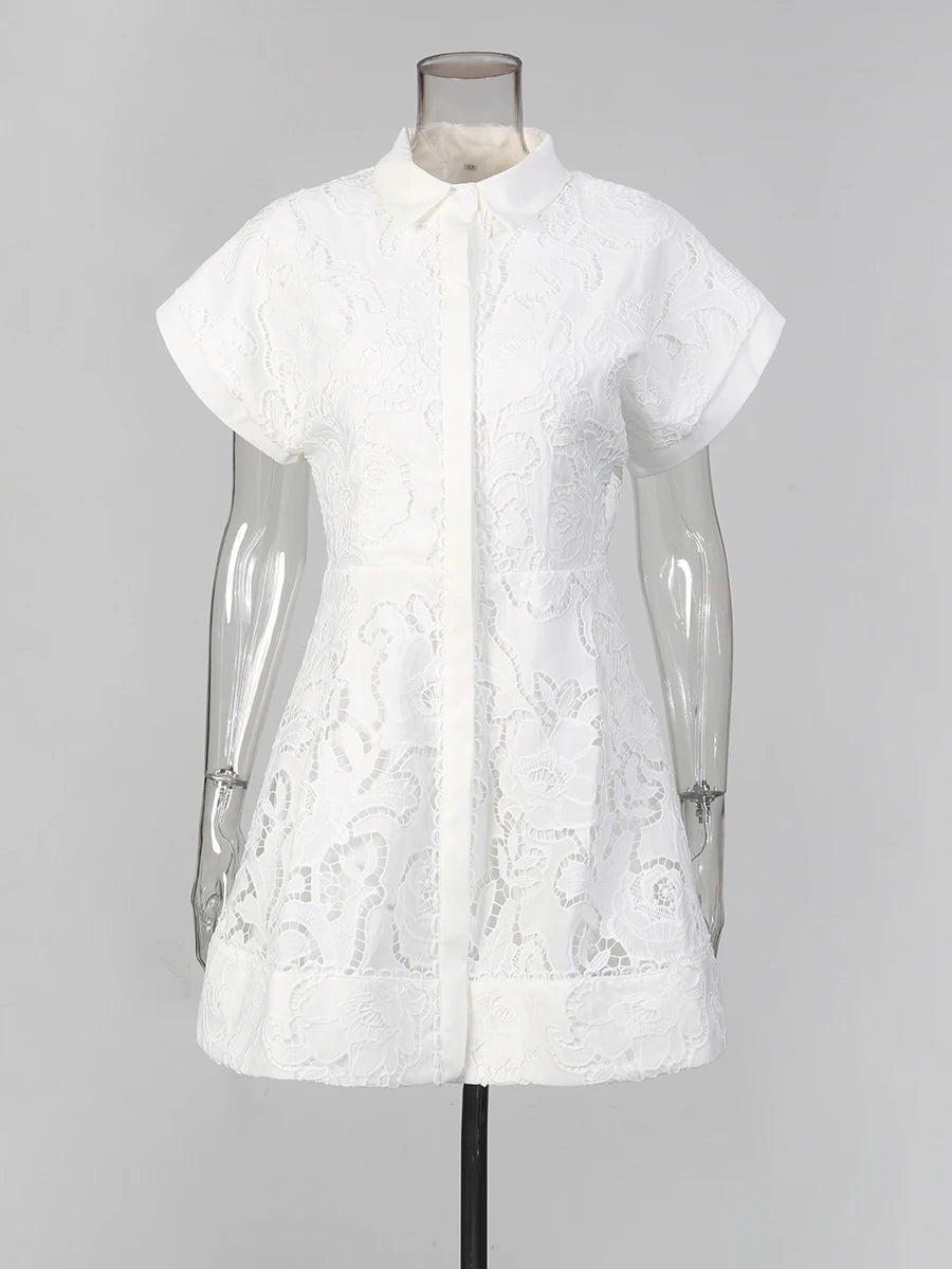 White Embroidery Dress | Zalia Atelier