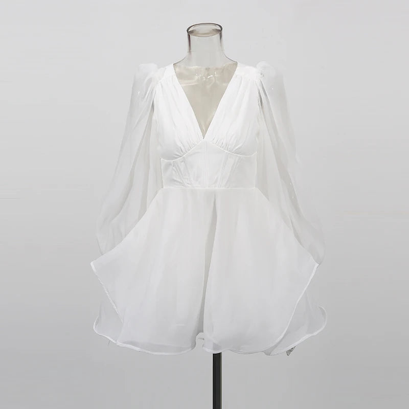 Zalia Atelier | White Mini Dress