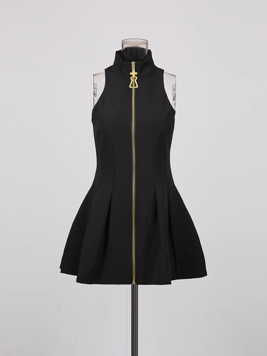 Zalia Atelier | Zipper Applique Mini Dress