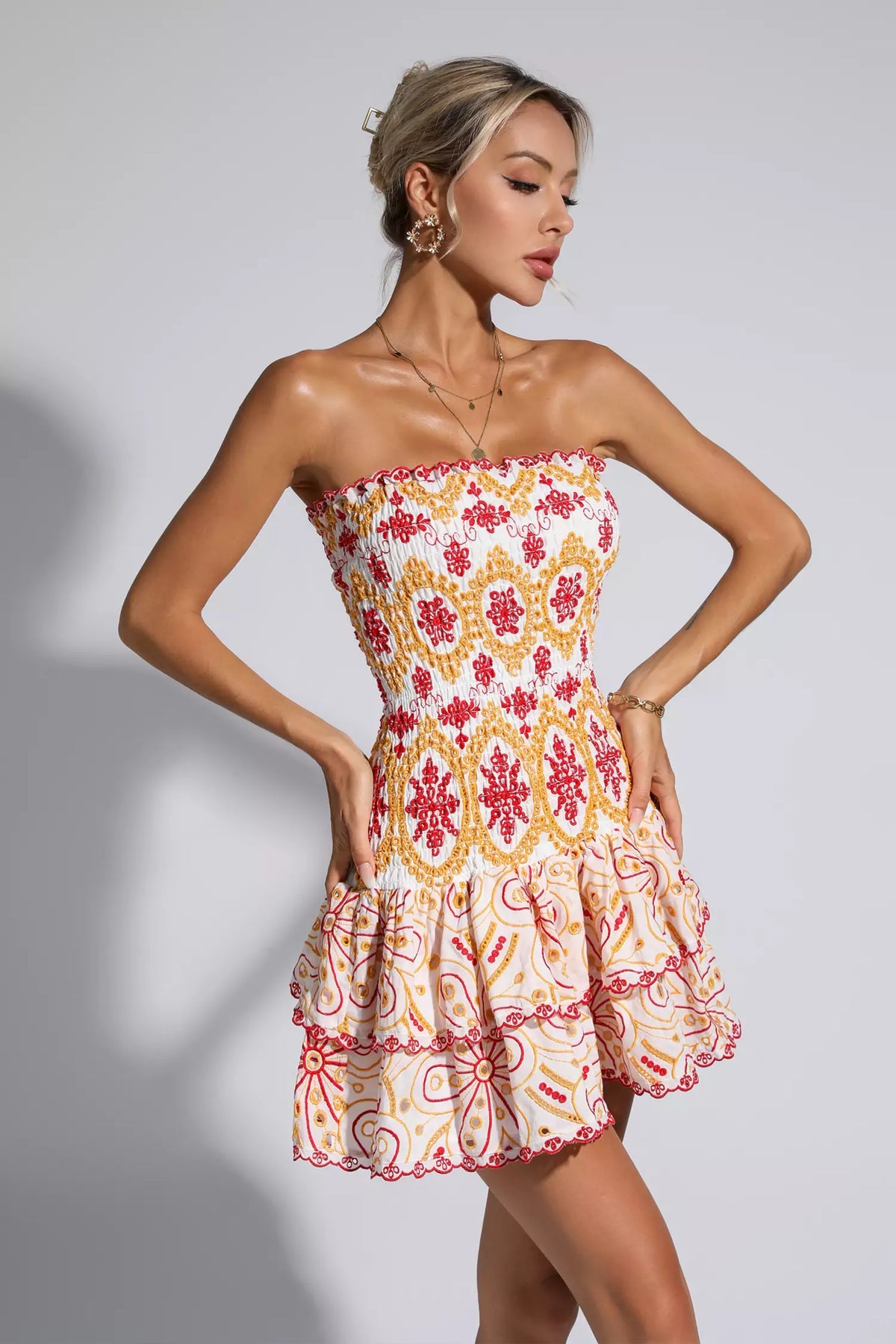 Broderie Mini Dress Charo Ruiz dupe dress