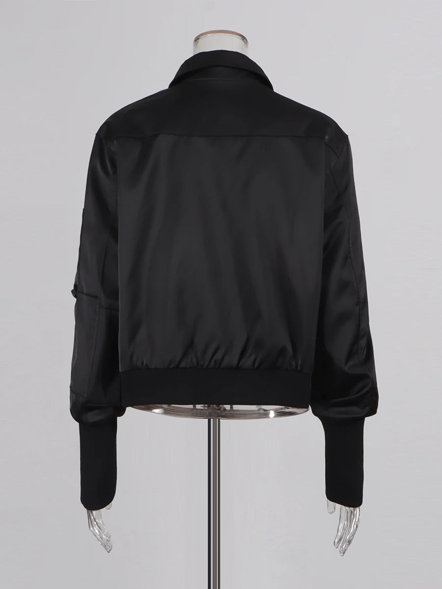 Appliques Bomber Jacket | Back