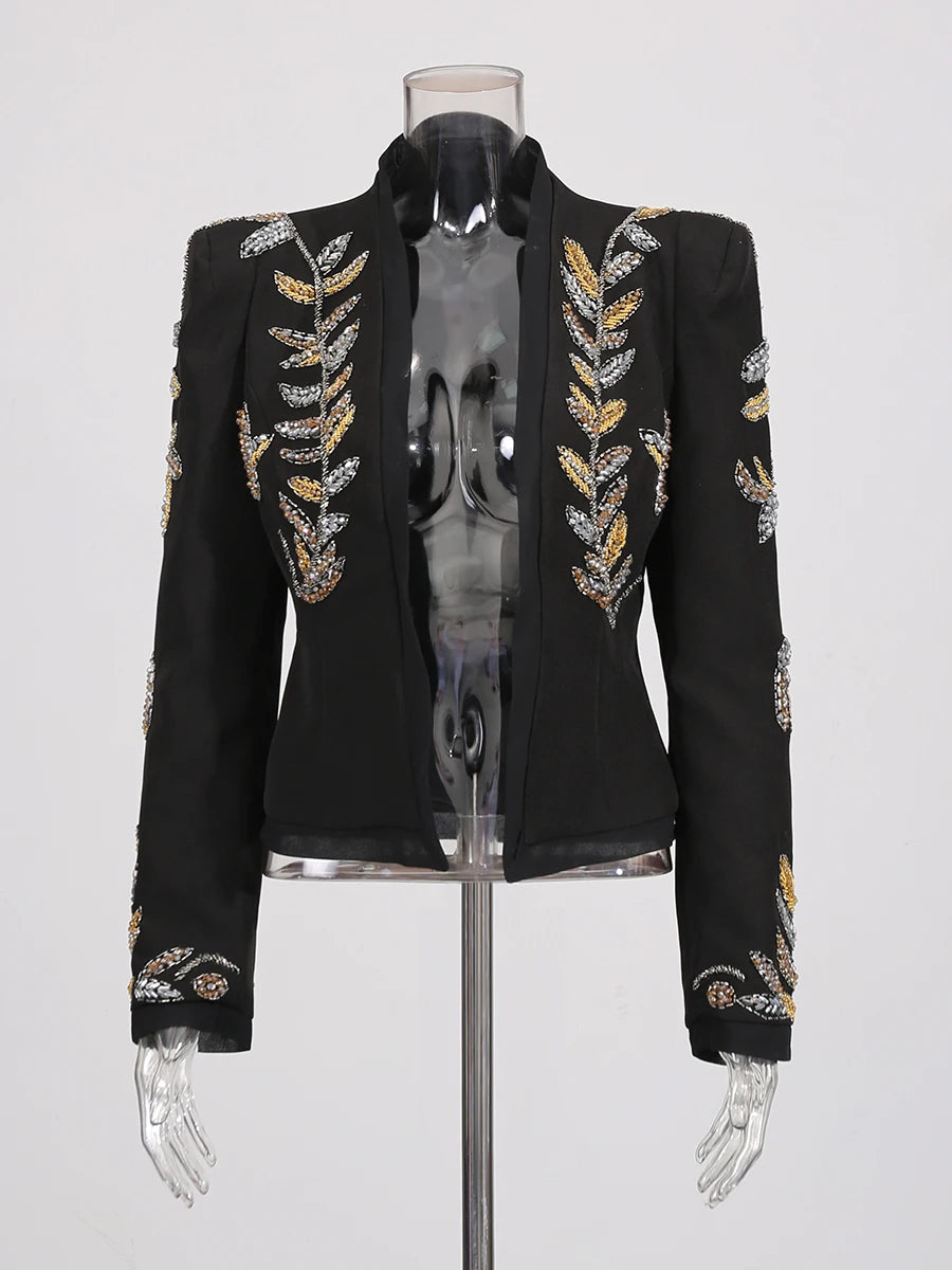 Zalia Atelier | Beaded Jacket | Front