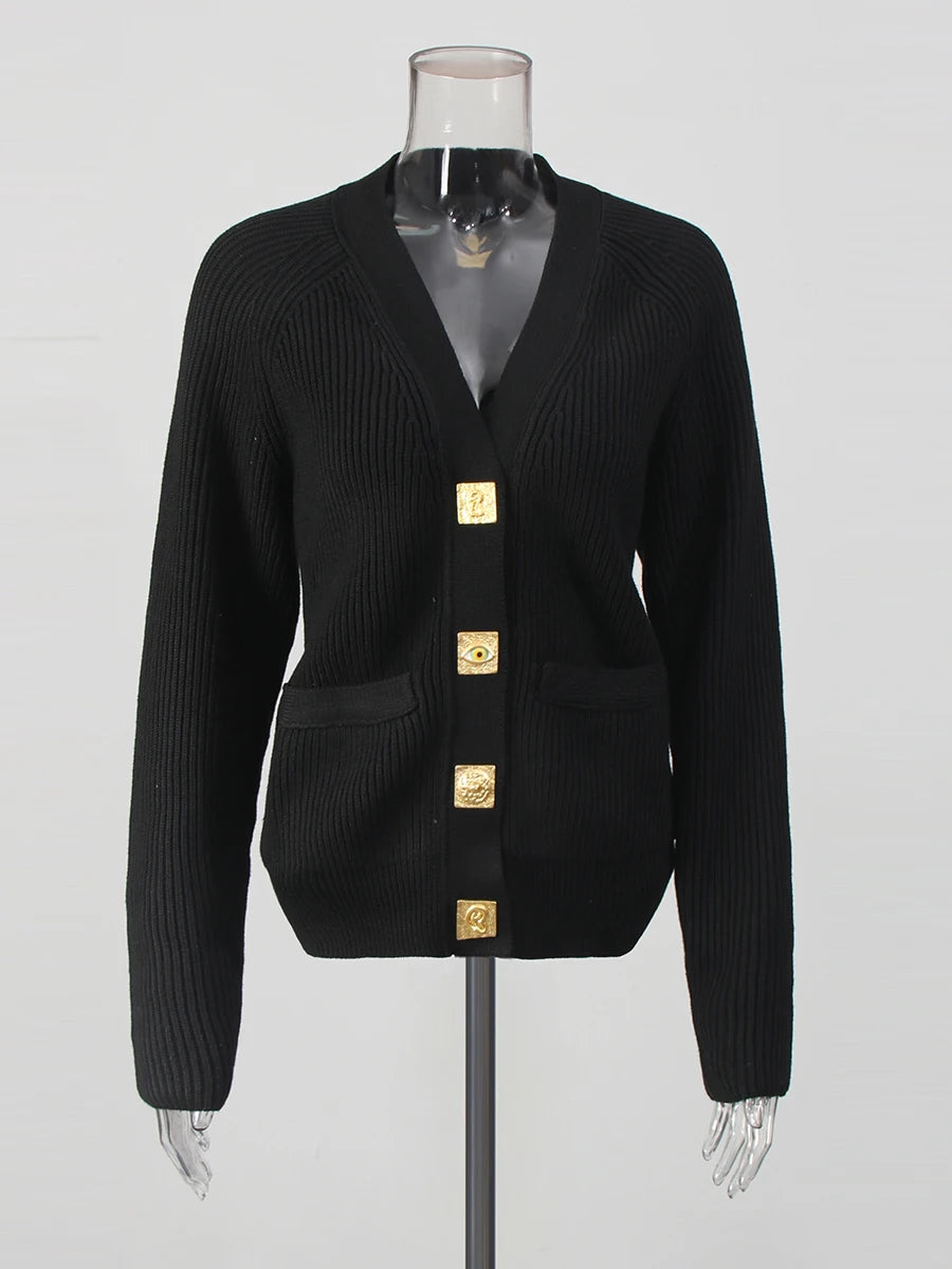 Black Cardigan | Zalia Atelier