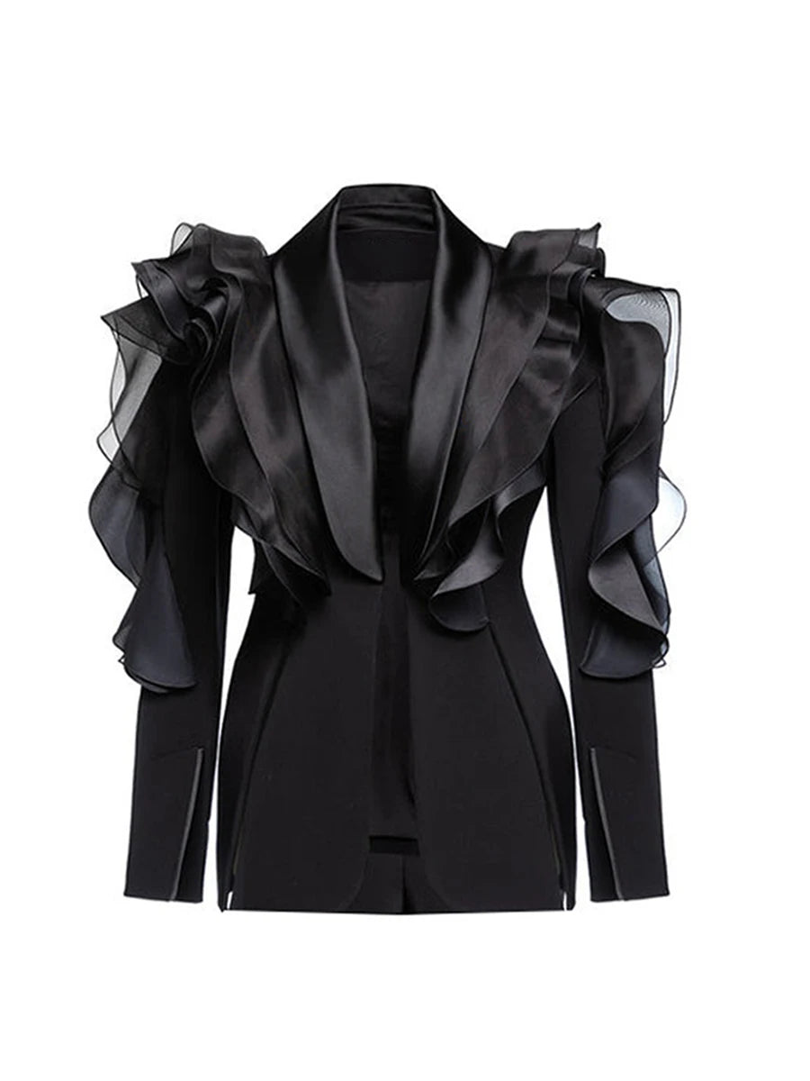 Zalia Atelier | Black Jacket Mesh