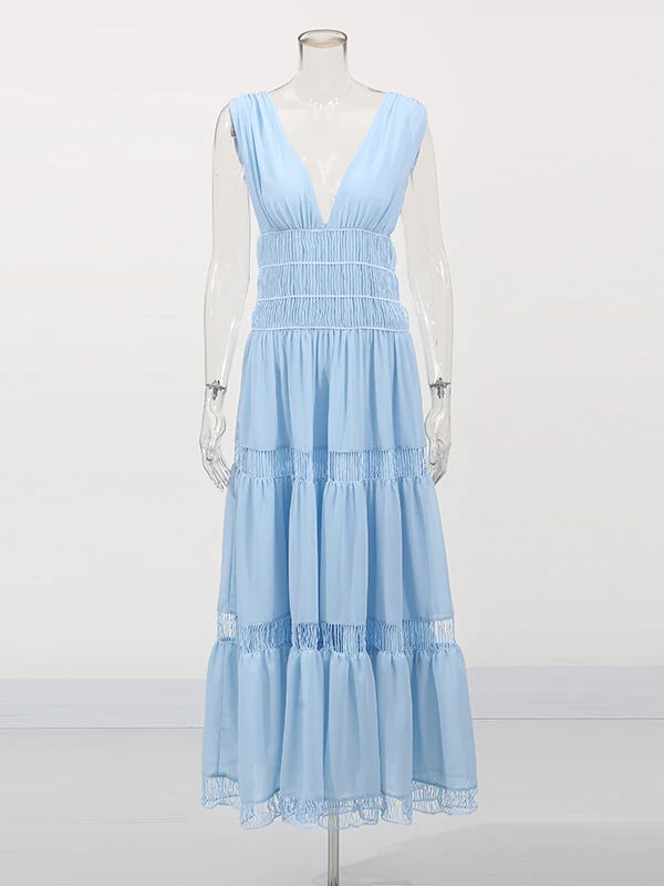 Blue Midi Dress | Zalia Atelier