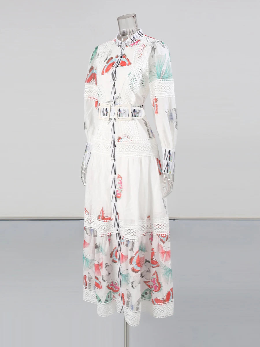 Butterfly Print Dress | Side